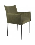 ARMCHAIR DION VELVET OLIVE