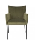 ARMCHAIR DION VELVET OLIVE