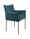 ARMCHAIR DION VELVET PETROL