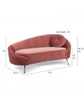 I AM NOT A CROISSANT SOFA PINK