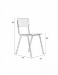 SILLA BACK TO SCHOOL HPL BLANCO